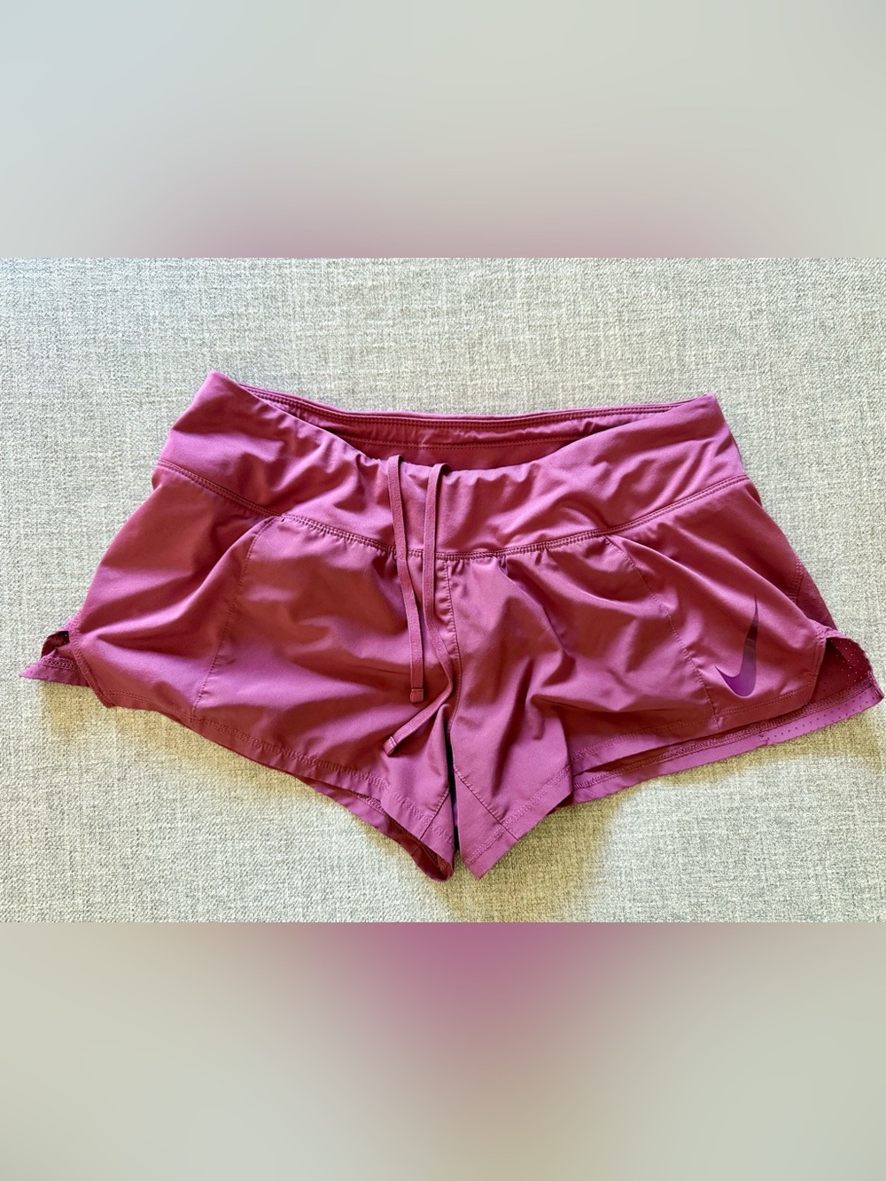 Nike Berry-Red Athletic Shorts